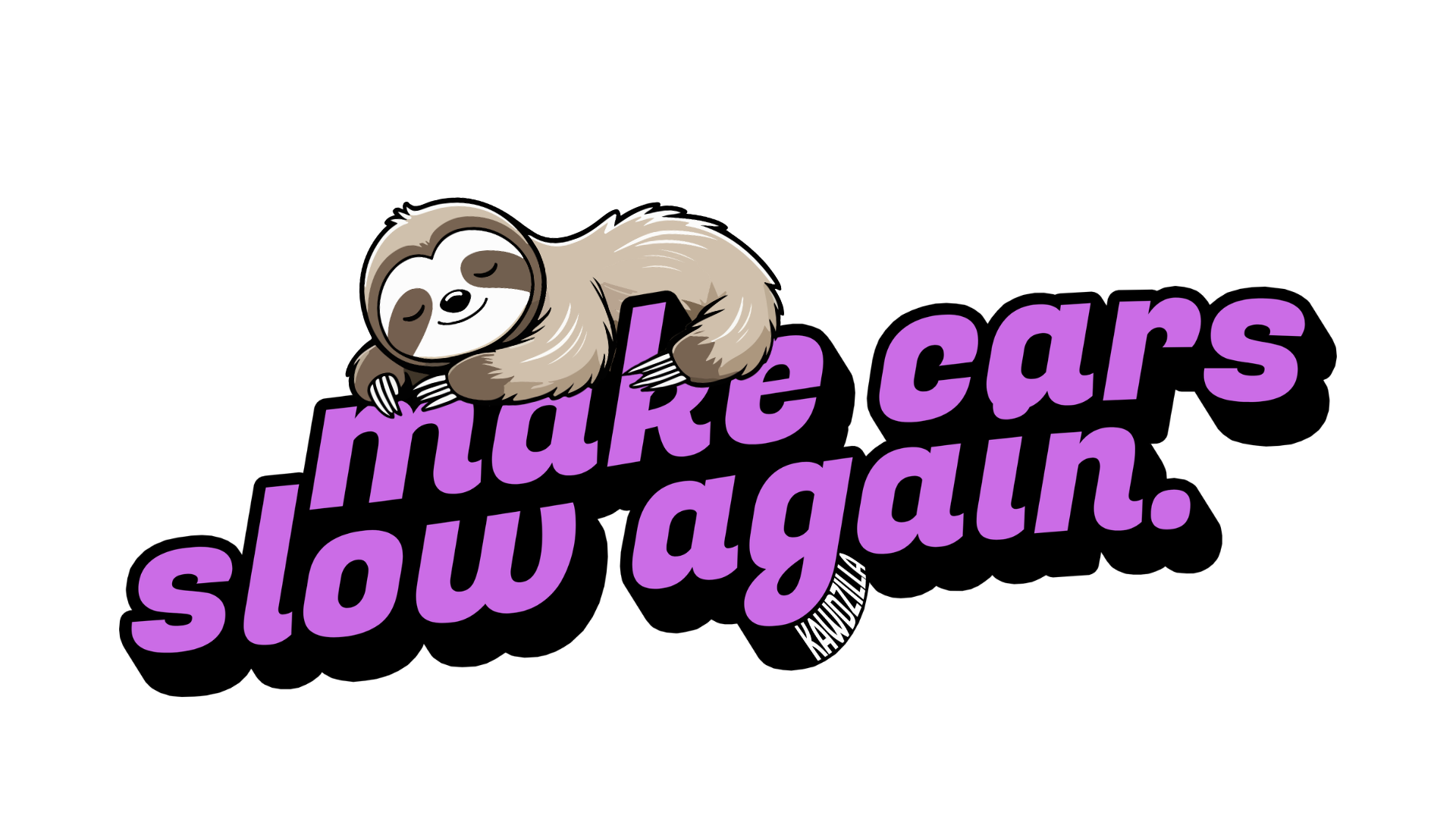 Make Cars Slow Again Sticker 3-Pack