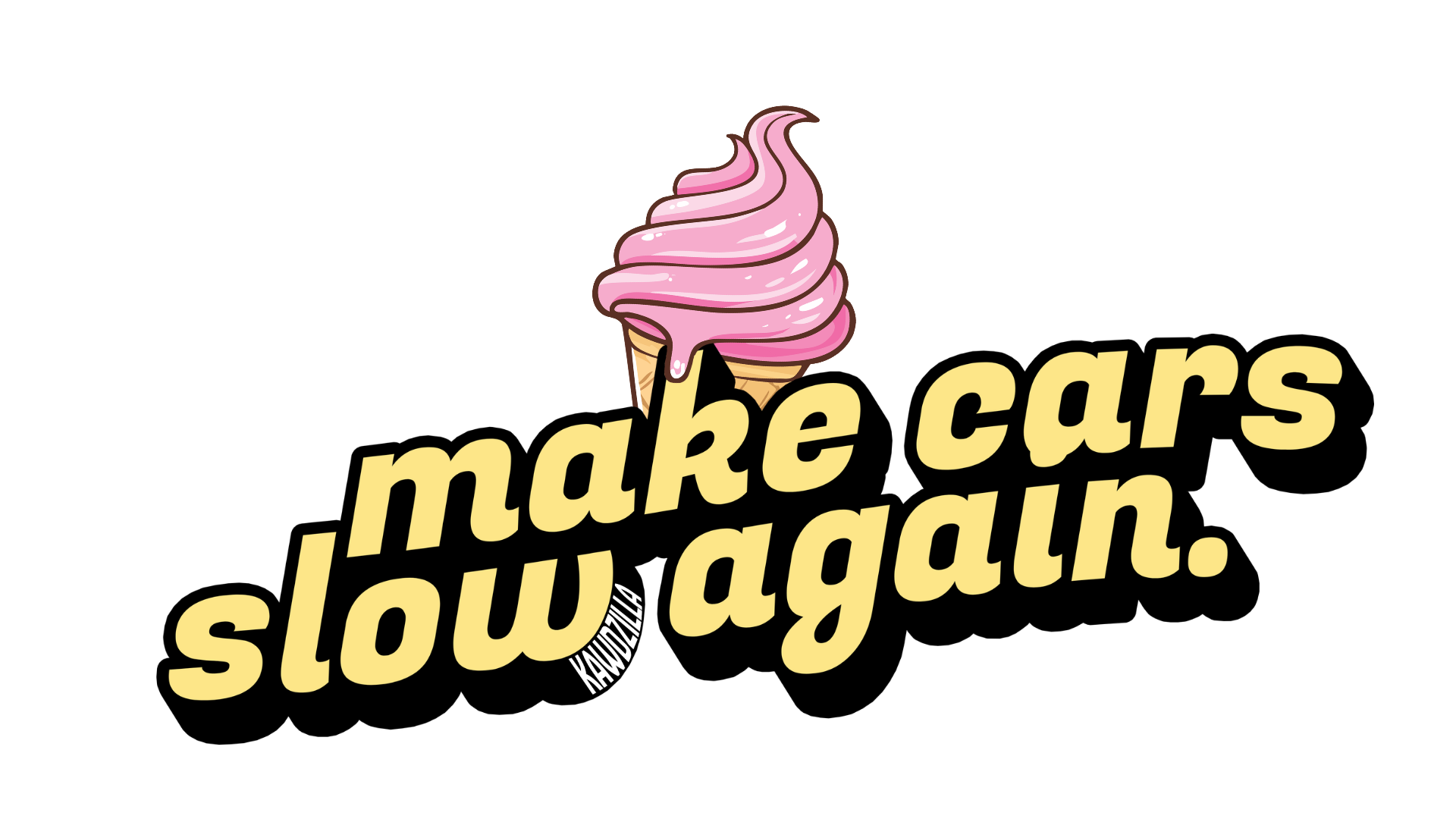 Make Cars Slow Again Sticker 3-Pack